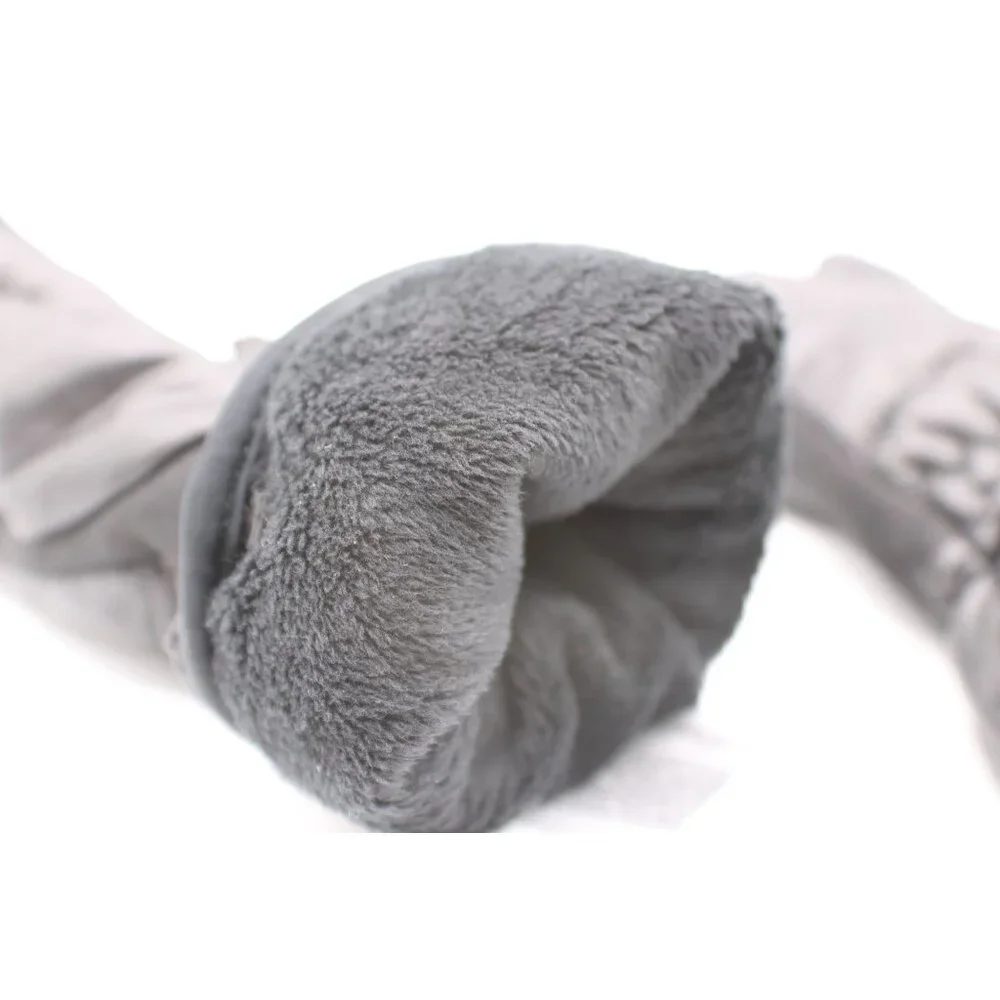 NEW Head Black Windproof Winter Gloves Sz M Fleece Line Polyester Gripper Warm